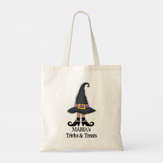 Halloween Witch Trick or treat Custom Tote Bag (Achterkant)