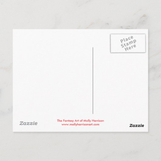 Halloween Witch Vampire Briefkaart (Achterkant)