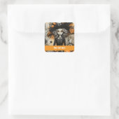 Halloween Witch Vierkante Sticker (Tas)