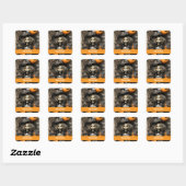 Halloween Witch Vierkante Sticker (Vel)