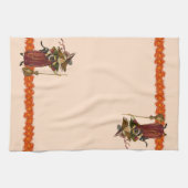 Halloween Witch w Cat Towels Theedoek (Horizontaal)