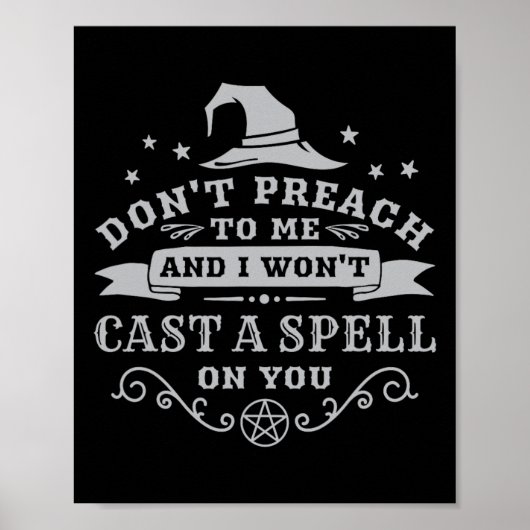 Halloween Witch Wicca Witchcraft Pagan Wiccan Wome Poster (Voorkant)