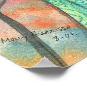 Halloween Witch Winged Cat Poster (Hoek)