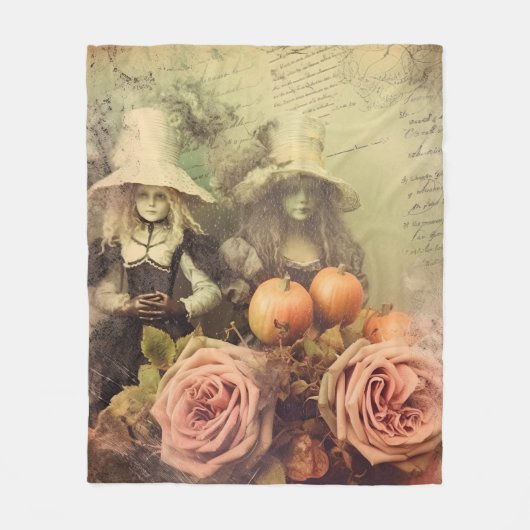  Halloween Witchcraft (1) Fleece Deken (Voorkant)