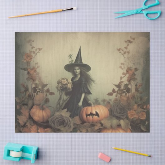  Halloween Witchcraft (3) Tissuepapier (Craft)