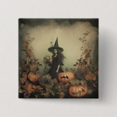 Halloween Witchcraft (3) Vierkante Button 5,1 Cm (Voorkant)
