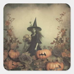  Halloween Witchcraft (3) Vierkante Sticker
