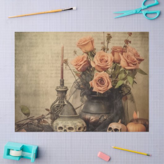  Halloween Witchcraft (4) Tissuepapier (Craft)