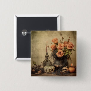  Halloween Witchcraft (4) Vierkante Button 5,1 Cm