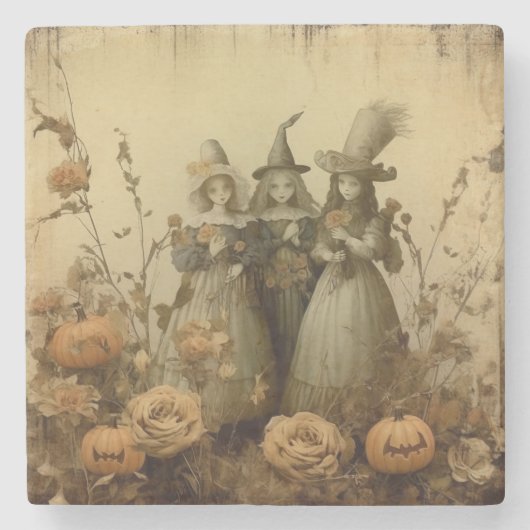 Halloween Witchcraft (5) Stenen Onderzetter (Voorkant)