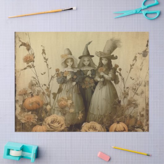  Halloween Witchcraft (5) Tissuepapier (Craft)