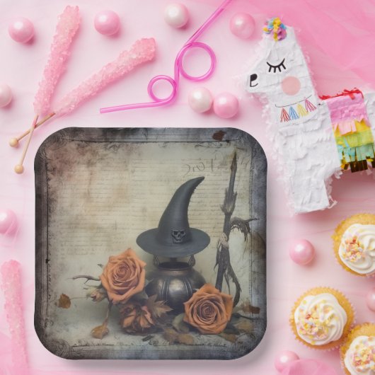  Halloween Witchcraft (8) Papieren Bordje (Feest)