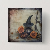 Halloween Witchcraft (8) Vierkante Button 5,1 Cm (Voorkant)