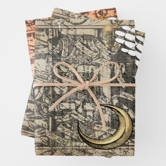 Halloween Witchcraft Medical  Ephemera Inpakpapier Vel (In situ)