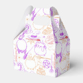 Halloween Witchcraft Patroon Neon 01 Bedankdoosjes (Achterkant)