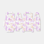 Halloween Witchcraft Patroon Neon 01 Bedankdoosjes (Uitgevouwen)