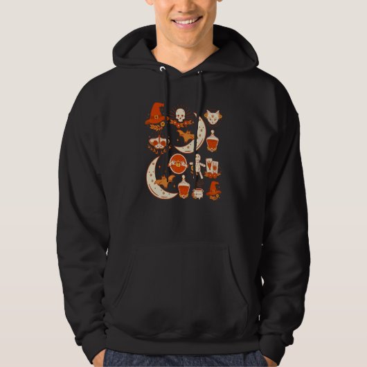 Halloween Witchcraft Witchy Witch Hoodie (Voorkant)