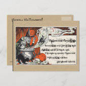 Halloween Witchery briefkaarten, Halloween Briefka Briefkaart (Voorkant / Achterkant)