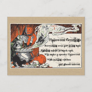 Halloween Witchery briefkaarten, Halloween Briefka Briefkaart