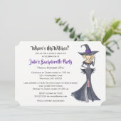 Halloween Witches Bachelorette Party Kaart (Staand voorkant)