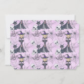 Halloween Witches Bachelorette Party Kaart (Achterkant)