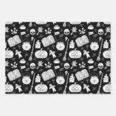 Halloween Witches Brew, Potion, Cats, Pumpkin Bats Inpakpapier Vel (Voorkant)