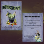 Halloween Witches Bunco Party Uitnodiging