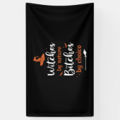 Halloween Witches by Nature Birthday Spandoek (Verticaal)