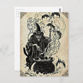 Halloween Witches Cauldron Briefkaart (Voorkant / Achterkant)