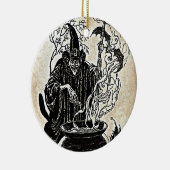 Halloween Witches Cauldron Keramisch Ornament (Rechts)