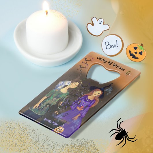 Halloween Witches Creditkaart Flessenopener