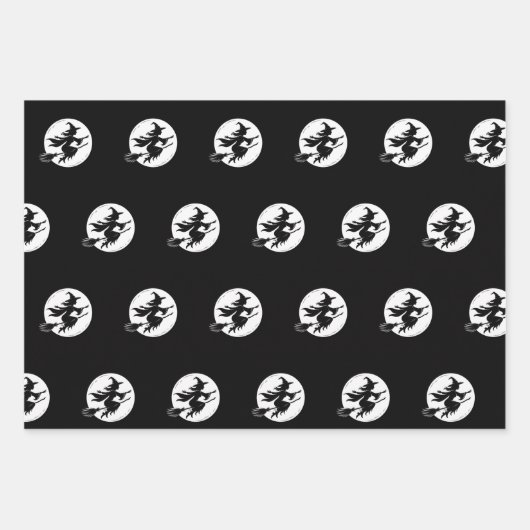 Halloween Witches, Fall Pumpkins, Autumn Geometric Inpakpapier Vel (Voorkant)