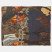 Halloween Witches Ghouls and Ghosts Oh Mijn Fleece Deken (Voorkant (Horizontaal))