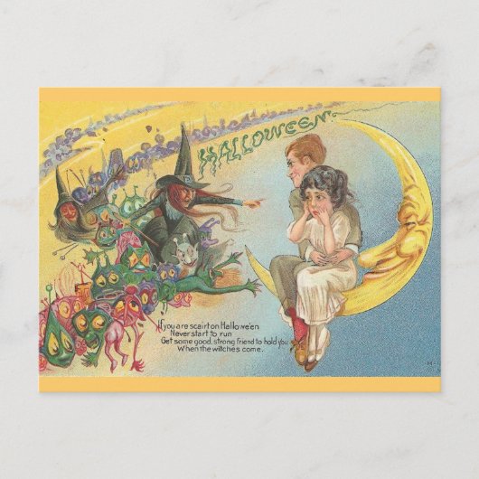  Halloween Witches Goblins Briefkaart (Voorkant)