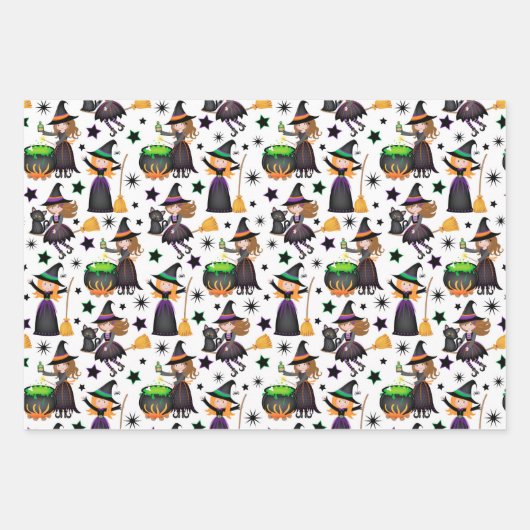 Halloween Witches Inpakpapier Vel (Voorkant)