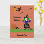 Halloween Witches Kaart (Gele Bloem)