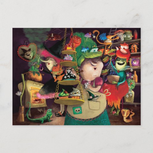 Halloween Witches Kitchen Briefkaart (Voorkant)