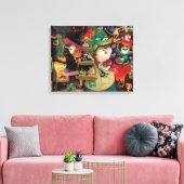 Halloween Witches Kitchen Canvas Afdruk (Insitu (Woonkamer))