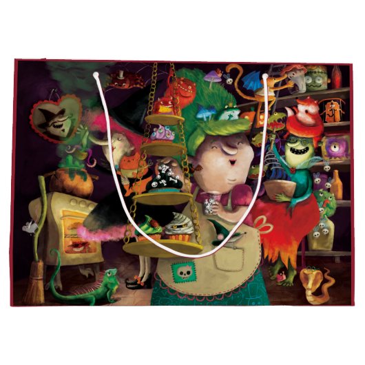 Halloween Witches Kitchen Groot Cadeauzakje (Achterkant)