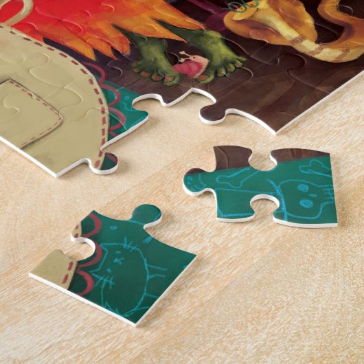 Halloween Witches Kitchen Legpuzzel (Zijkant)