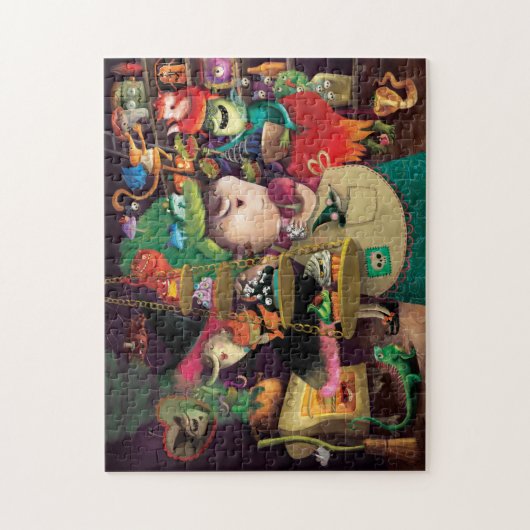 Halloween Witches Kitchen Legpuzzel (Verticaal)