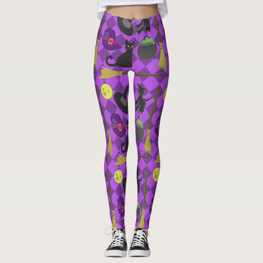 Halloween Witches Leggings (Voorkant)