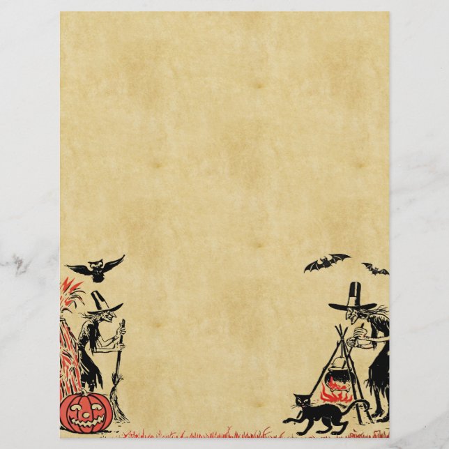 Halloween Witches Letterhead (Voorkant)