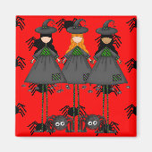 Halloween Witches Magneet (Voorkant)