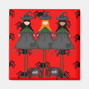 Halloween Witches Magneet