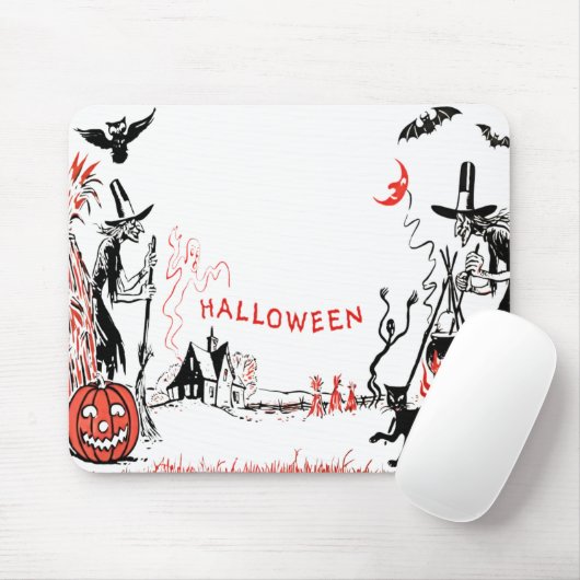 Halloween Witches Mousepad Muismat (Met muis)