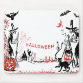 Halloween Witches Mousepad Muismat (Voorkant)