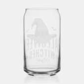 Halloween Witches Night Glass - Spooky Paarse Blikvorm Glas (Achterkant)