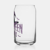 Halloween Witches Night Glass - Spooky Paarse Blikvorm Glas (Links)