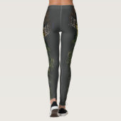 Halloween Witches Party Night Planner Uitnodiging Leggings (Achterkant)